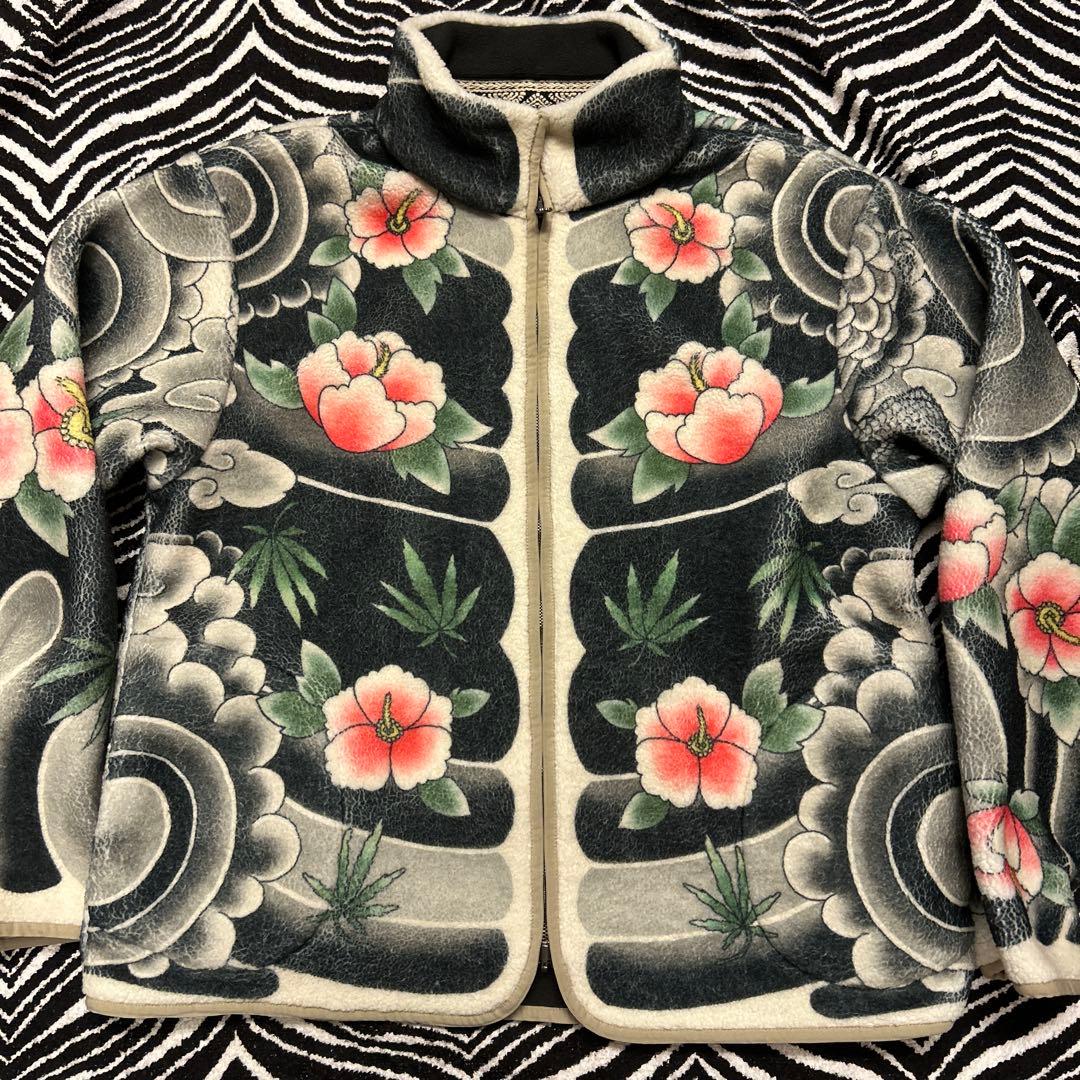 ビンテージ 入れ墨 フリースジャケット vintage USA古着 TATTOO