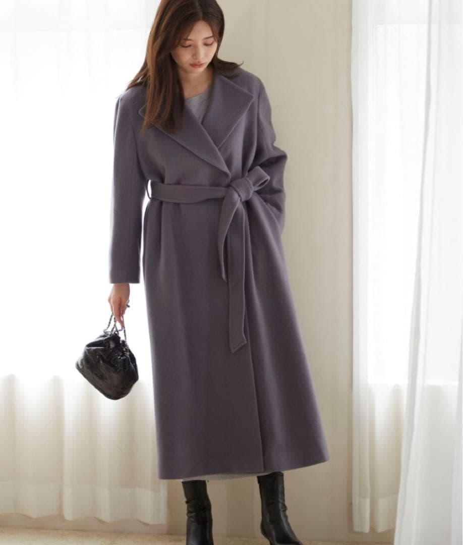 極美品✨プロポーションボディドレッシング 24aw ガウンコート ロング ウール