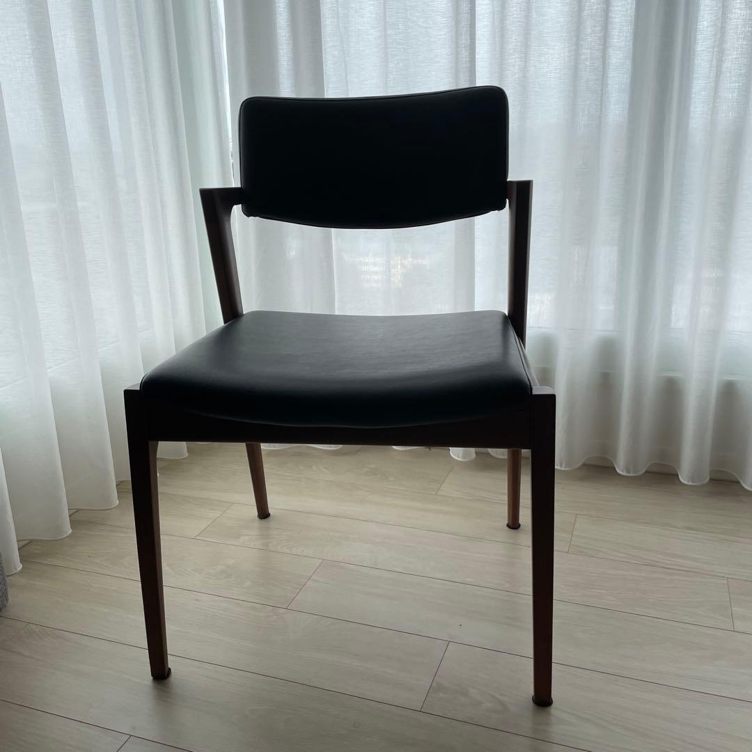 黒　モダンデザイン　富士ファニチャー／Koti／コティ　ダイニングチェア②