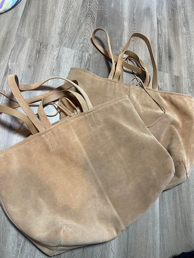 1*★様 ETRETOKYO ベージュ　スエード　ビッグ　トートバッグ