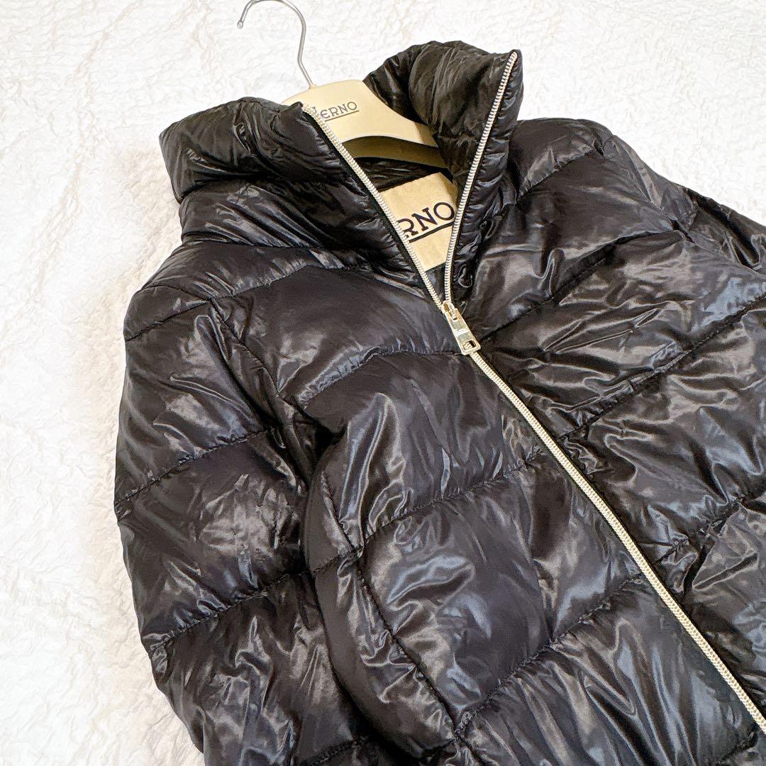 定価17万✨超軽量HERNO エコファー切替　スタンドカラーダウンコート