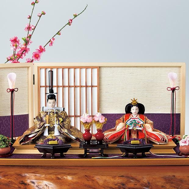 定価24.2万 横山薫 正絹名物裂衣装着 親王飾り