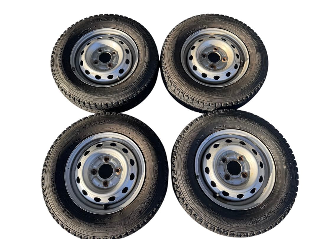 ダンロップ ウインターマックスSV01 145R12 6PR LTホイールセット