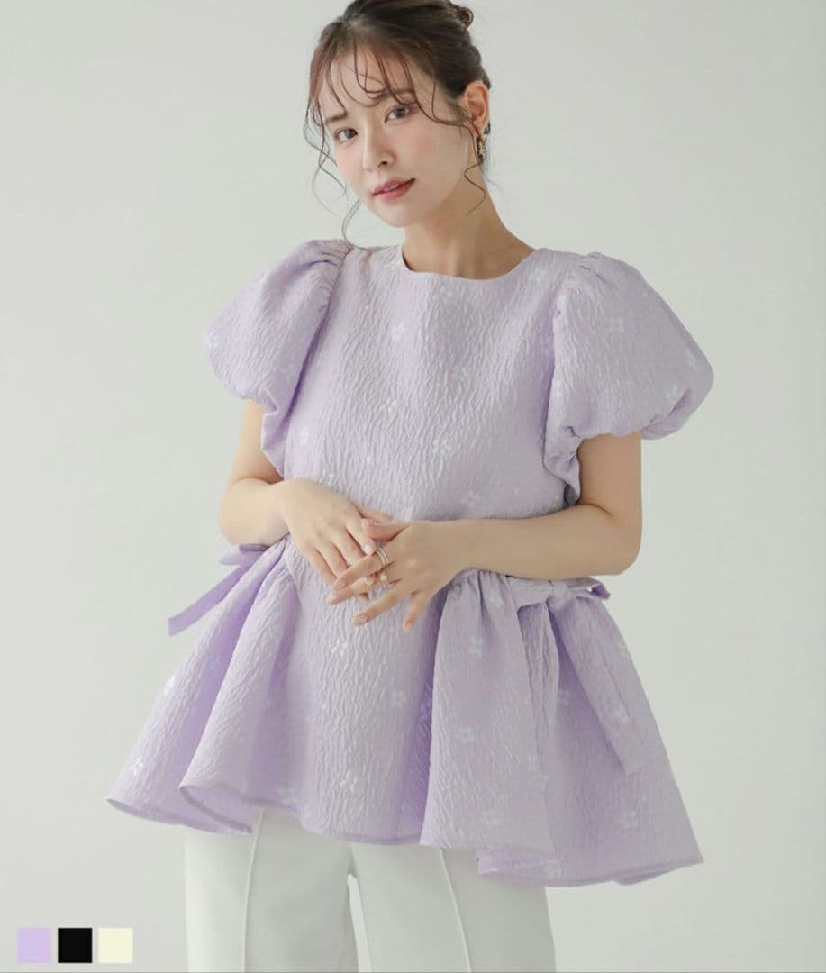 Fitmore フラワースフレジャガードトップス