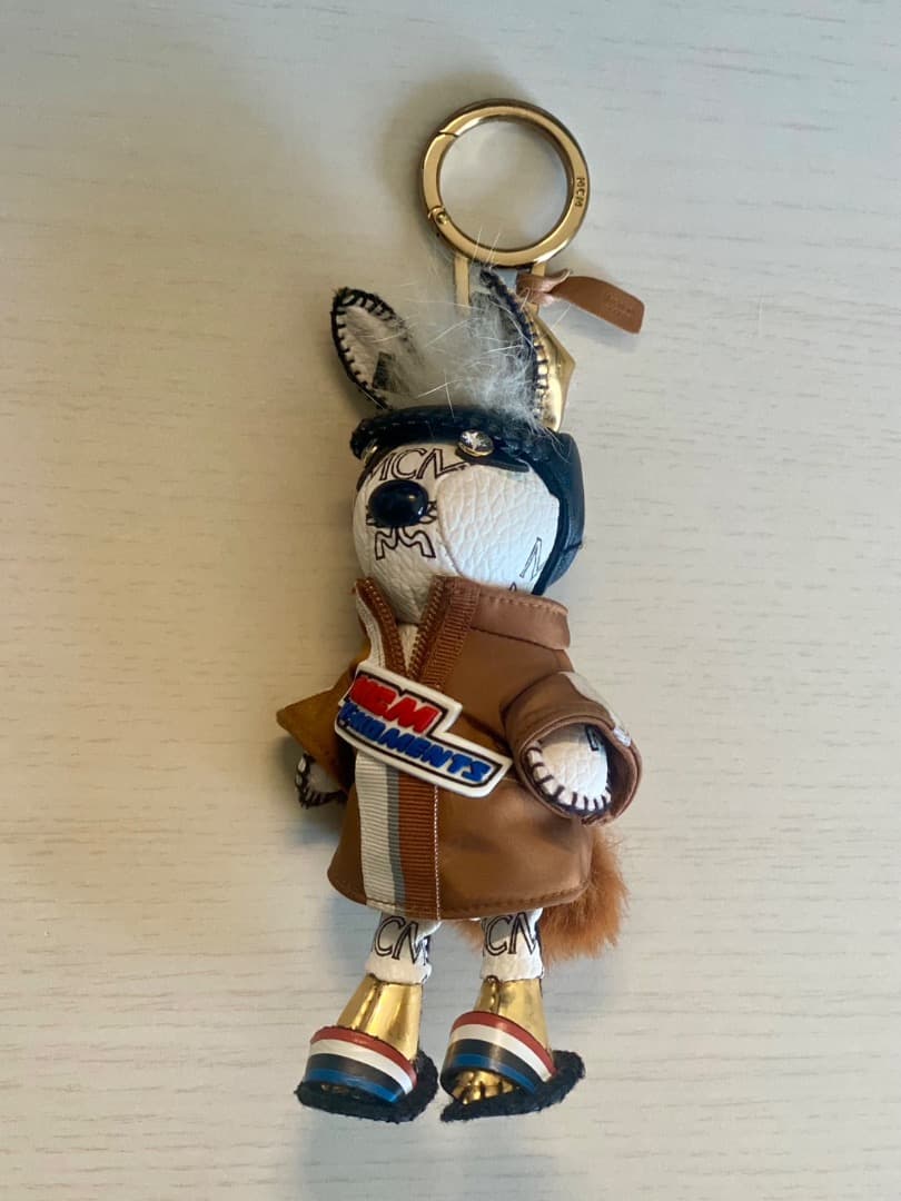 MCM キーホルダー キーリング うさぎ ラビットチャーム