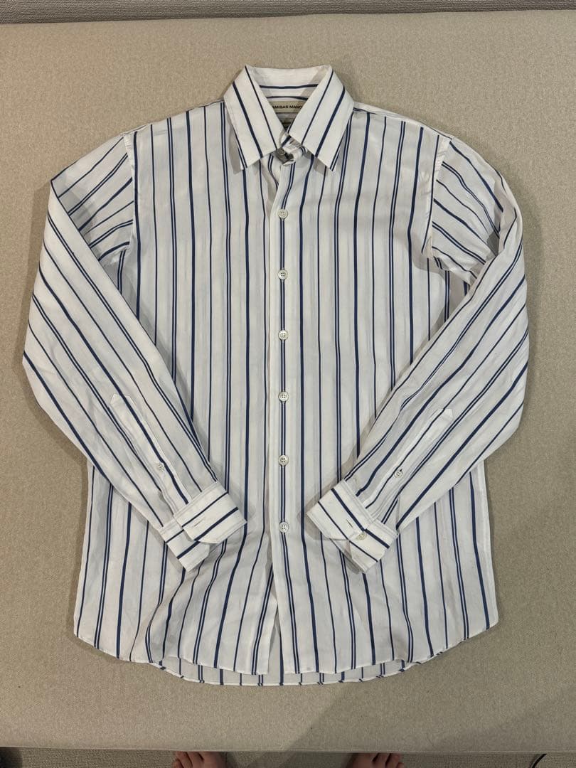 CAMISAS MANOLO ストライプ長袖シャツ 44
