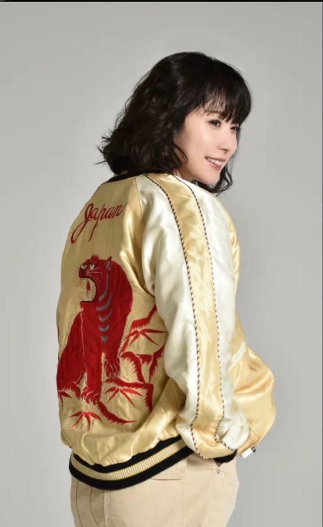 TAILOR TOYOスカジャン RED TIGER ×GOLD DRAGON