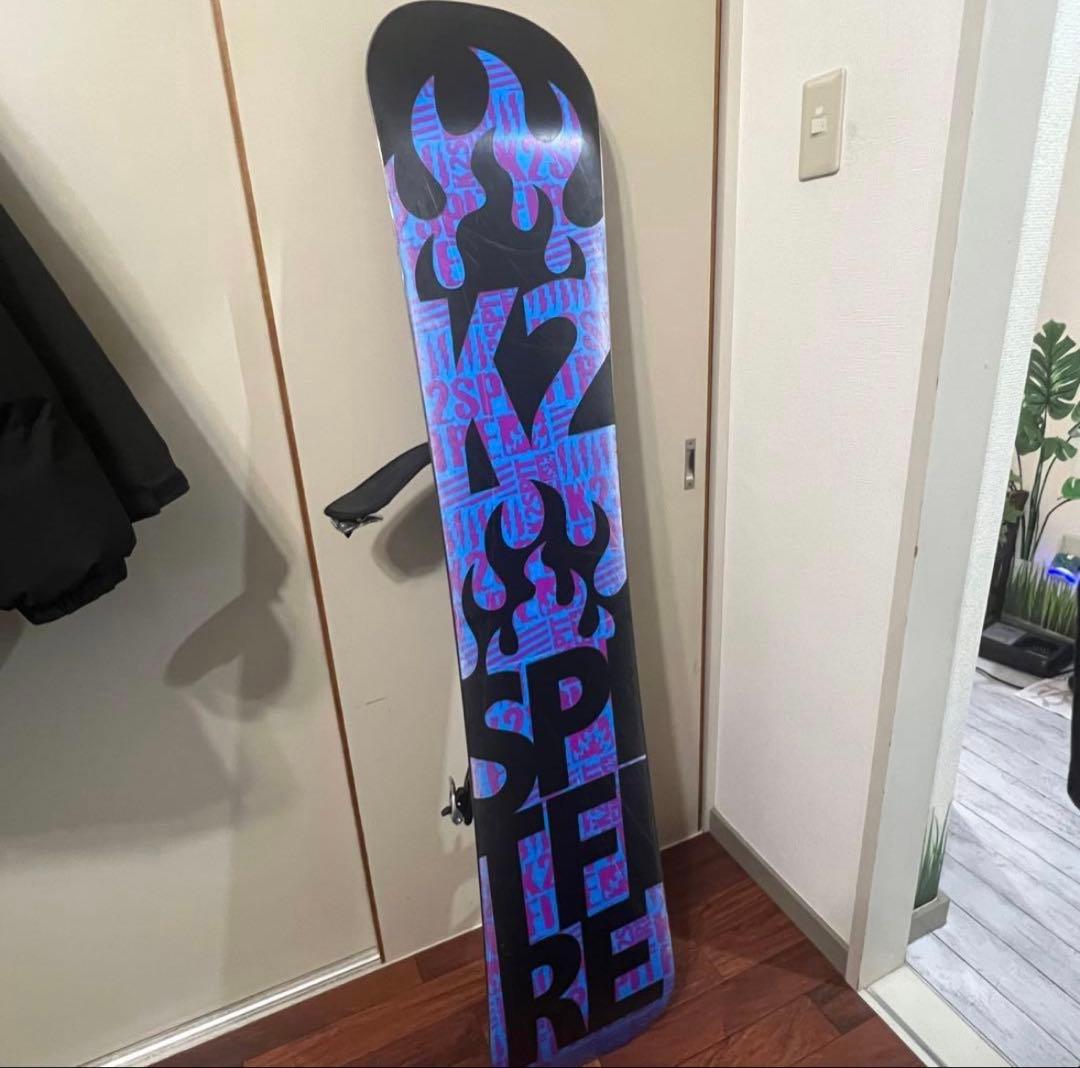 【シーズン到来】スノーボード2点セット K2 ビンディングセット 紫パープル