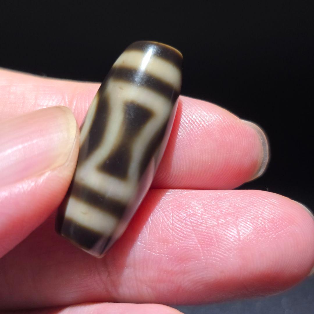 2 老礦天珠　特殊天地　天珠　天然石　風水　御守り　ブレスレット　ネックレス