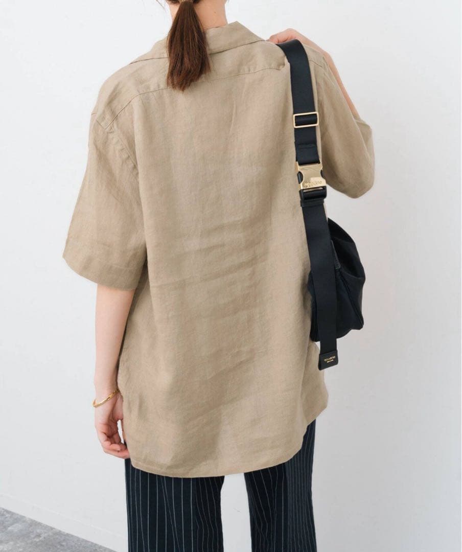 新品 スピックアンドスパン ポロラルフローレン ショートスリーブシャツ ベージュ