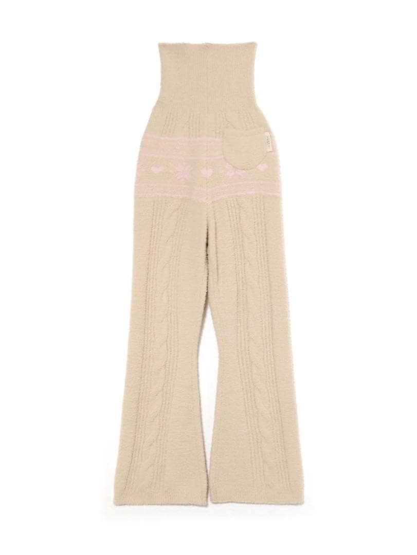ルームウェア・パジャマ andmary Eve knit nordic long pants beige