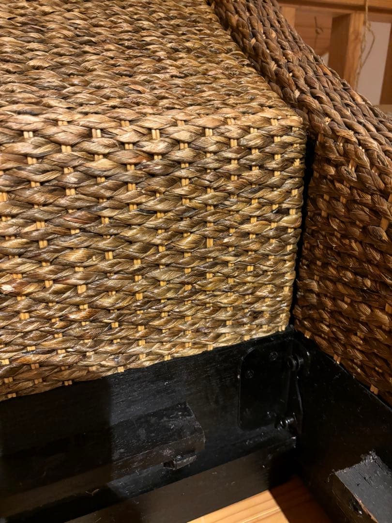 アジアン家具　ウォーターヒヤシンスベッドフレーム