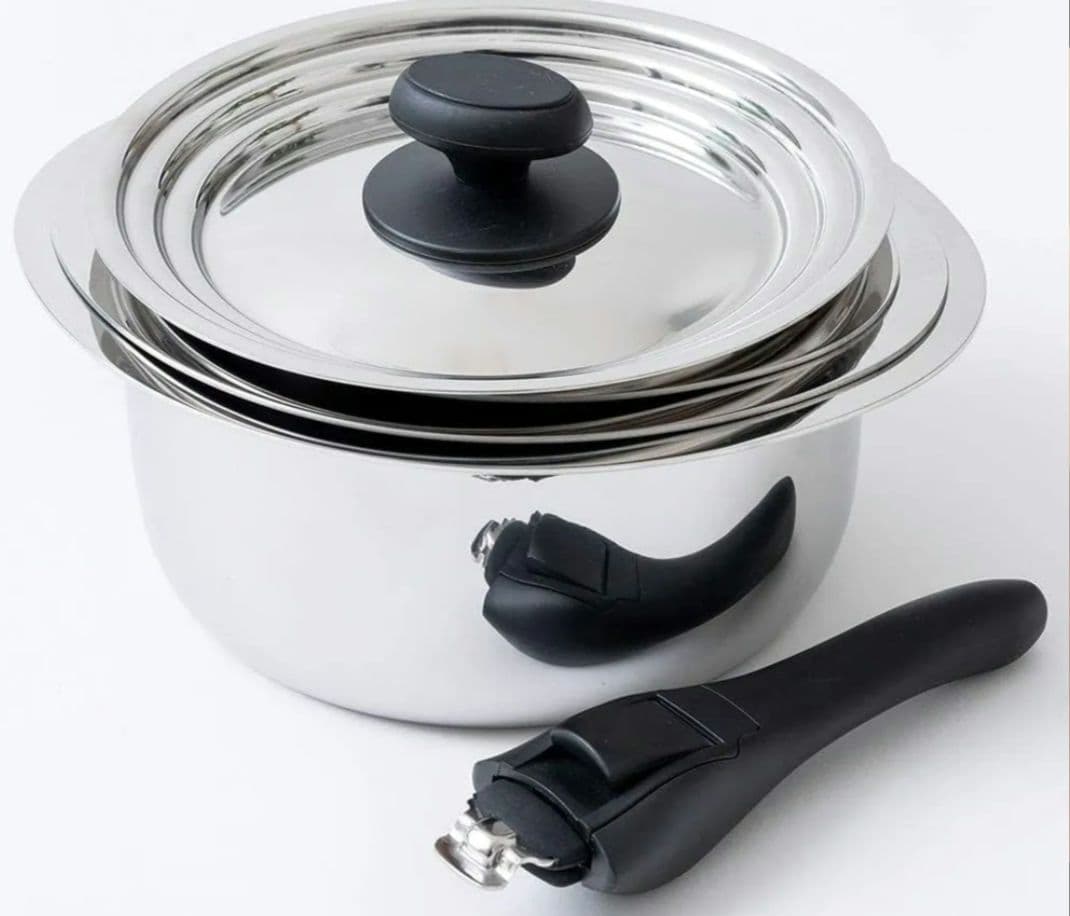 新品　宮崎製作所　十得鍋 セット (16・18・20cm) 兼用蓋 片手ハンドル