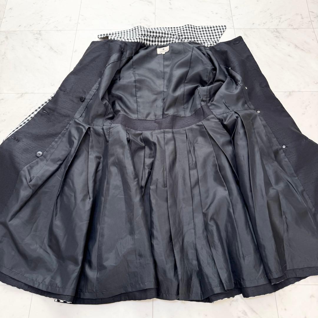 【美品】M'S GRACY エムズクレイシー トレンチ ギンガムチェック フレア