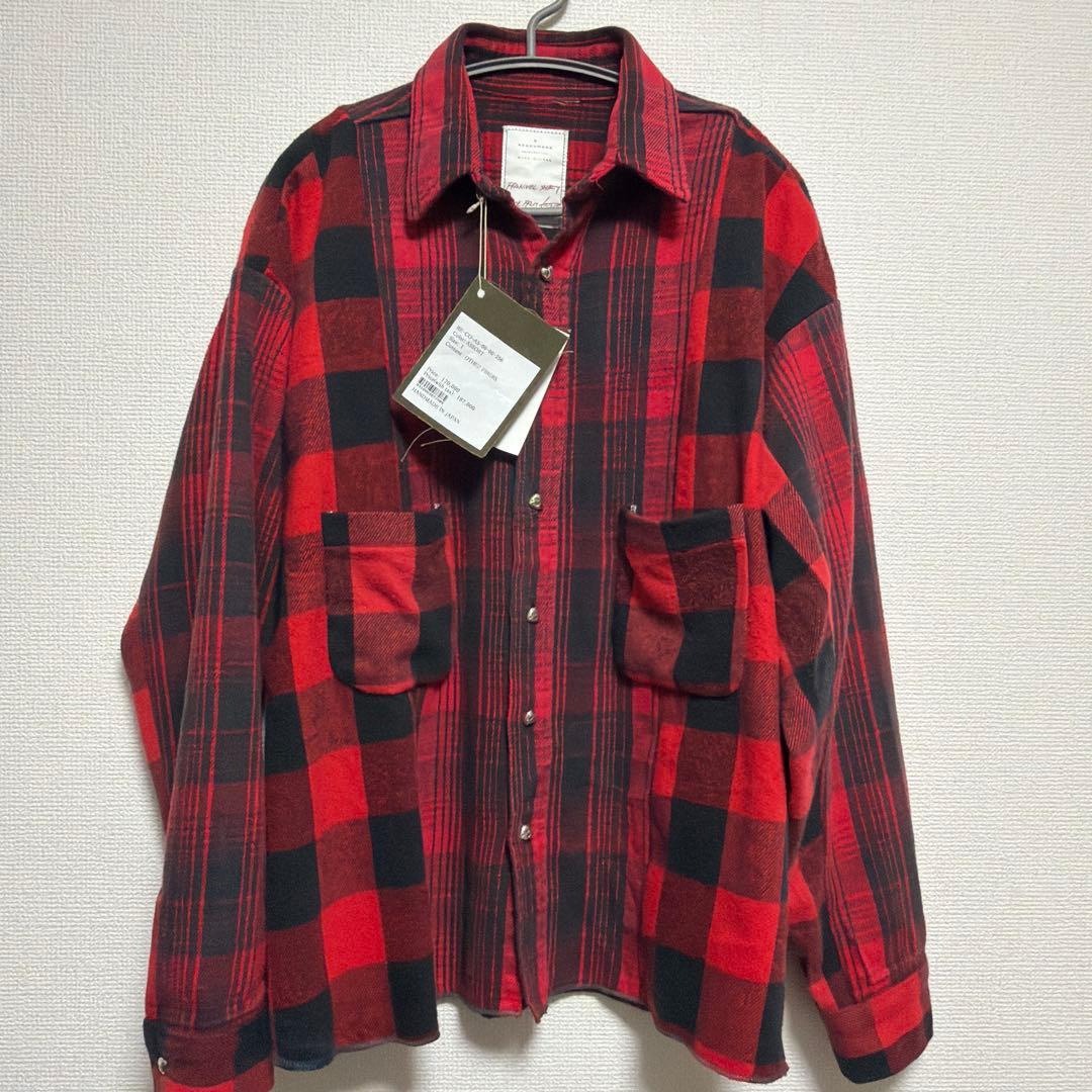 READY MADE 定価187000円　シャツ サイズ1 シルバー925ボタン