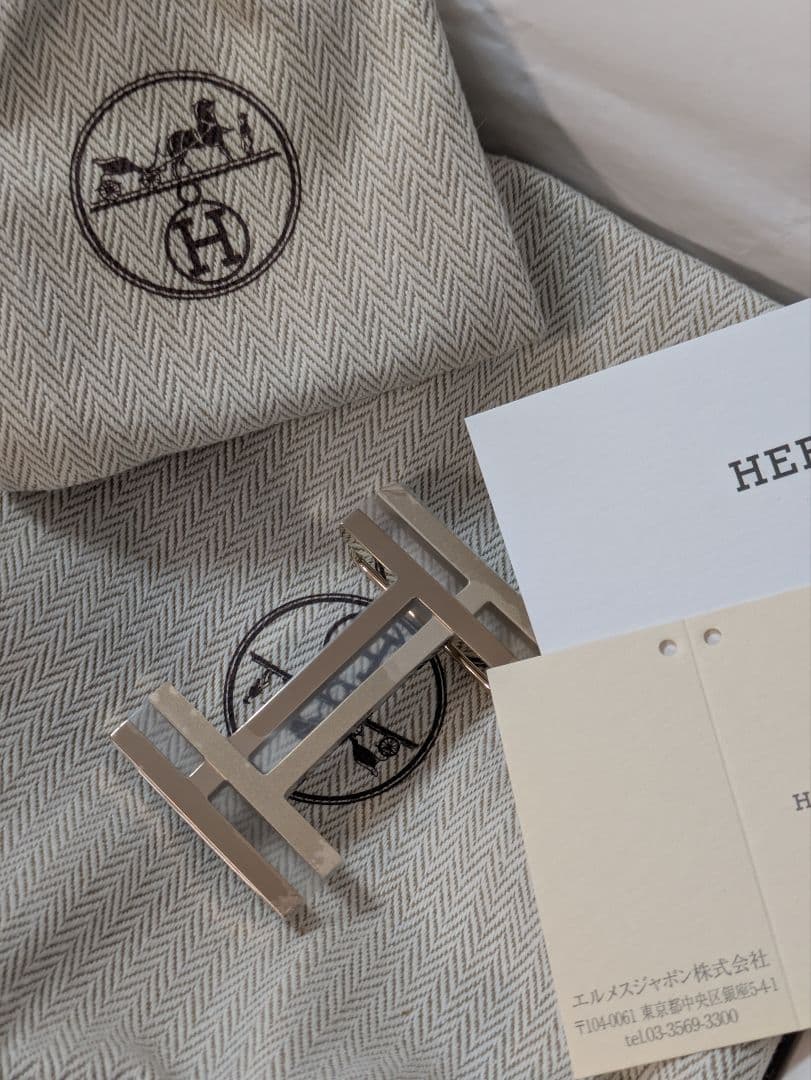 HERMES ベルト 32mm 90cm ブラック×ブラウン Hバックル