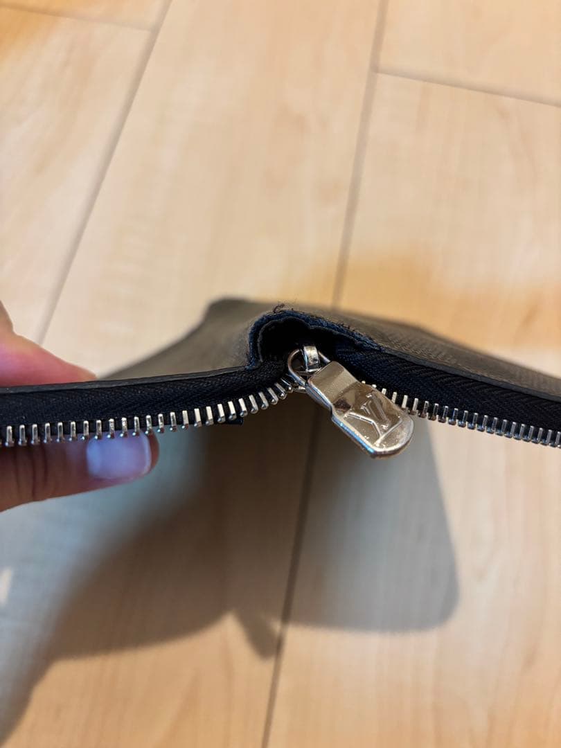 Louis Vuitton ブラック 長財布　ダミエ柄