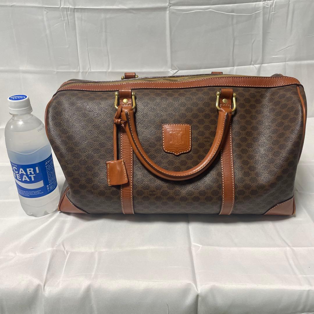 【たろう】 オールドセリーヌ　トリオンフ　ボストンバッグ　マカダム柄