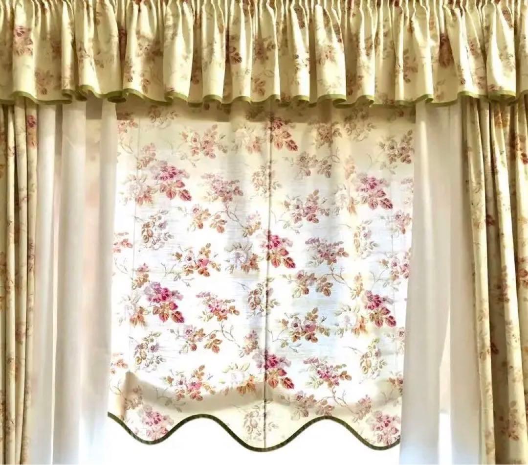 ローラアシュレイ/アンジェリカ/ローマンシェード/カーテン/ロールスクリーン