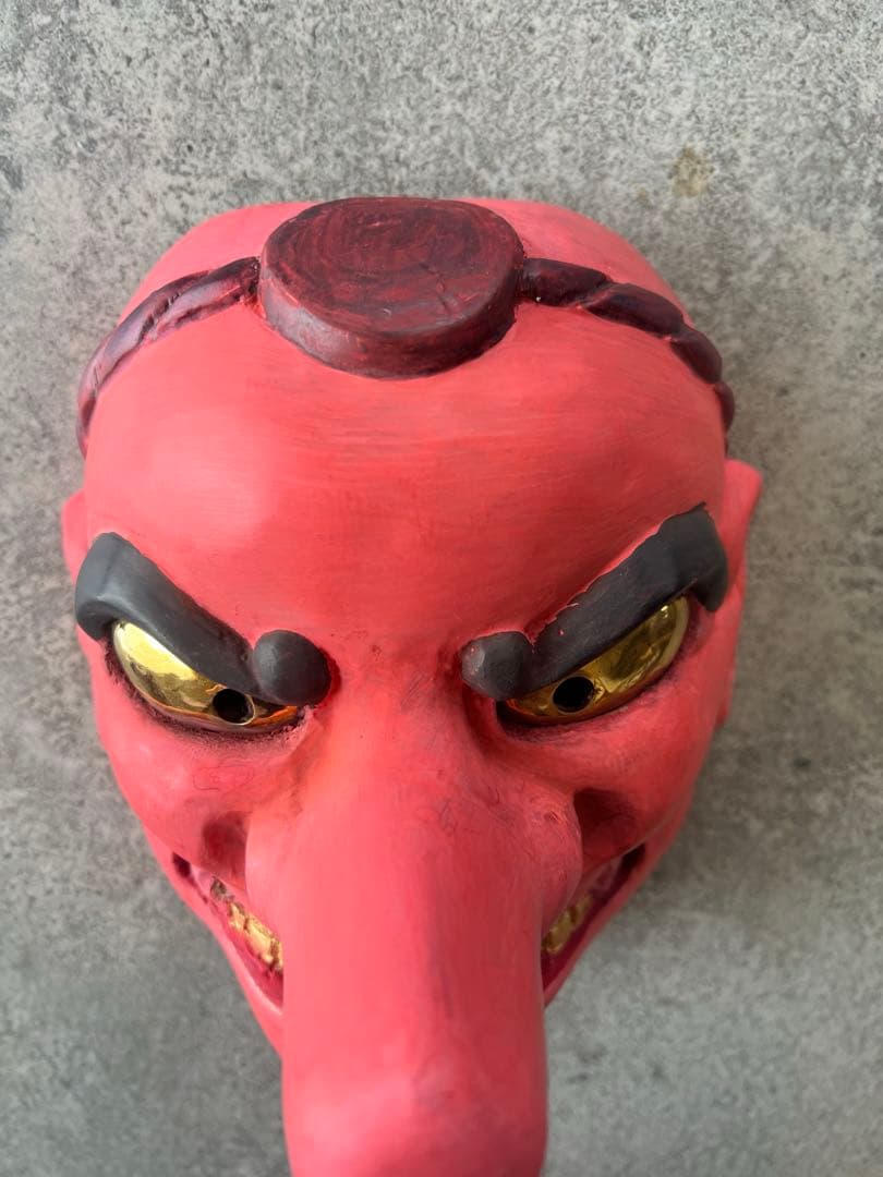 木彫面（天狗さん）