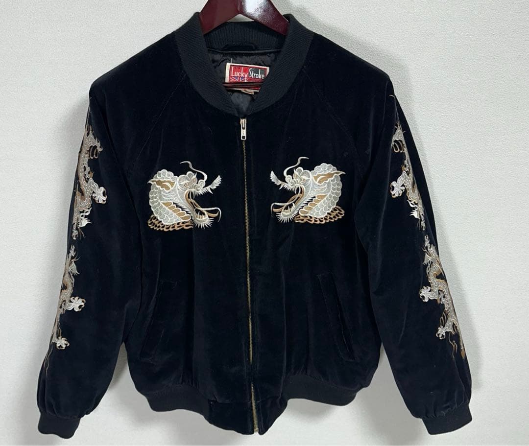 90s〜　ベロア 別珍 スカジャン スーベニアジャケット