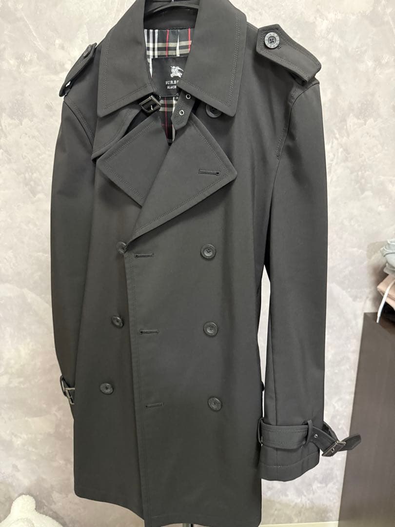 BURBERRY BLACK LABEL ブラック トレンチコート M美品