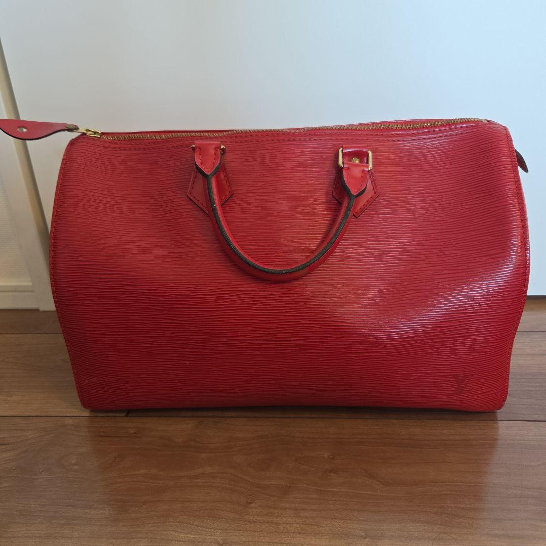 ルイ・ヴィトン エピレザー ボストンバッグ レッド