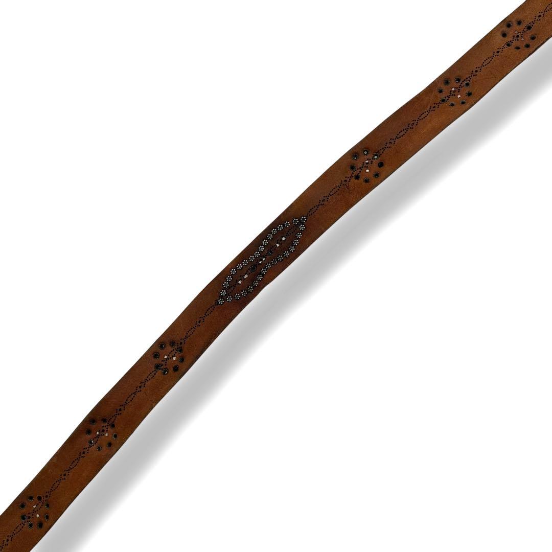 希少品 HTC Stingray × Python studs belt