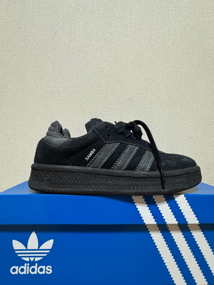 adidas SAMBA XLG ブラック 23.5cm 箱あり