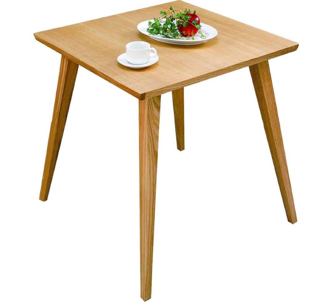 新品　CL-786TNA バンビ ダイニングテーブル ナチュラル 正方形 天然木