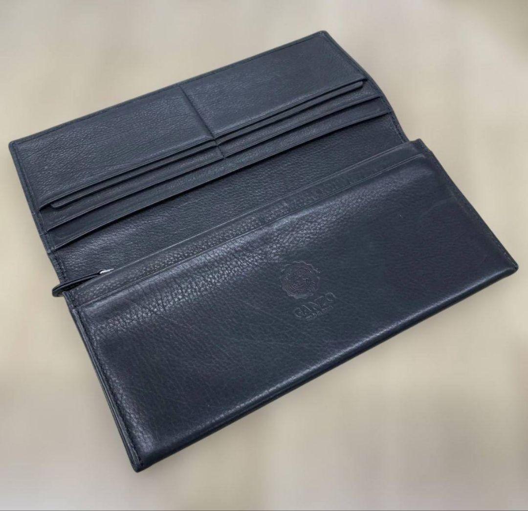 ganzo小銭入れ付き長財布 BABY CALF ベビーカーフ ファスナー