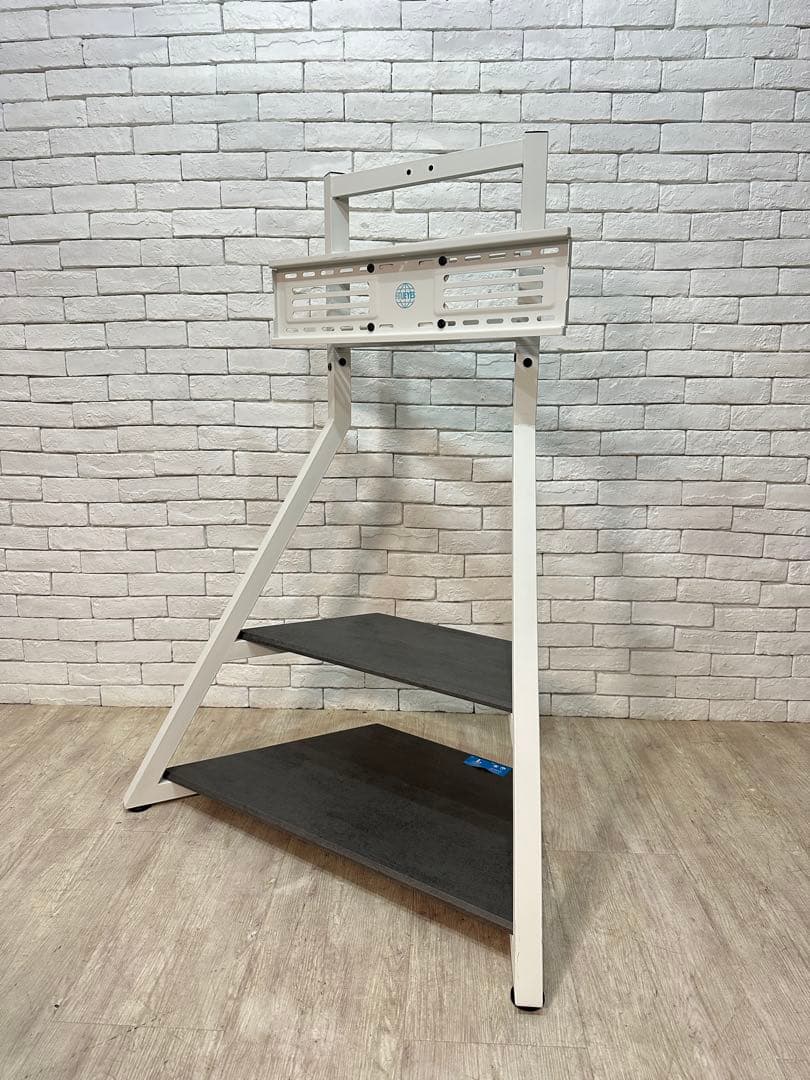 【東京都内23区配送無料】テレビ台　コーナー　スタンド　TV ボード　角　白