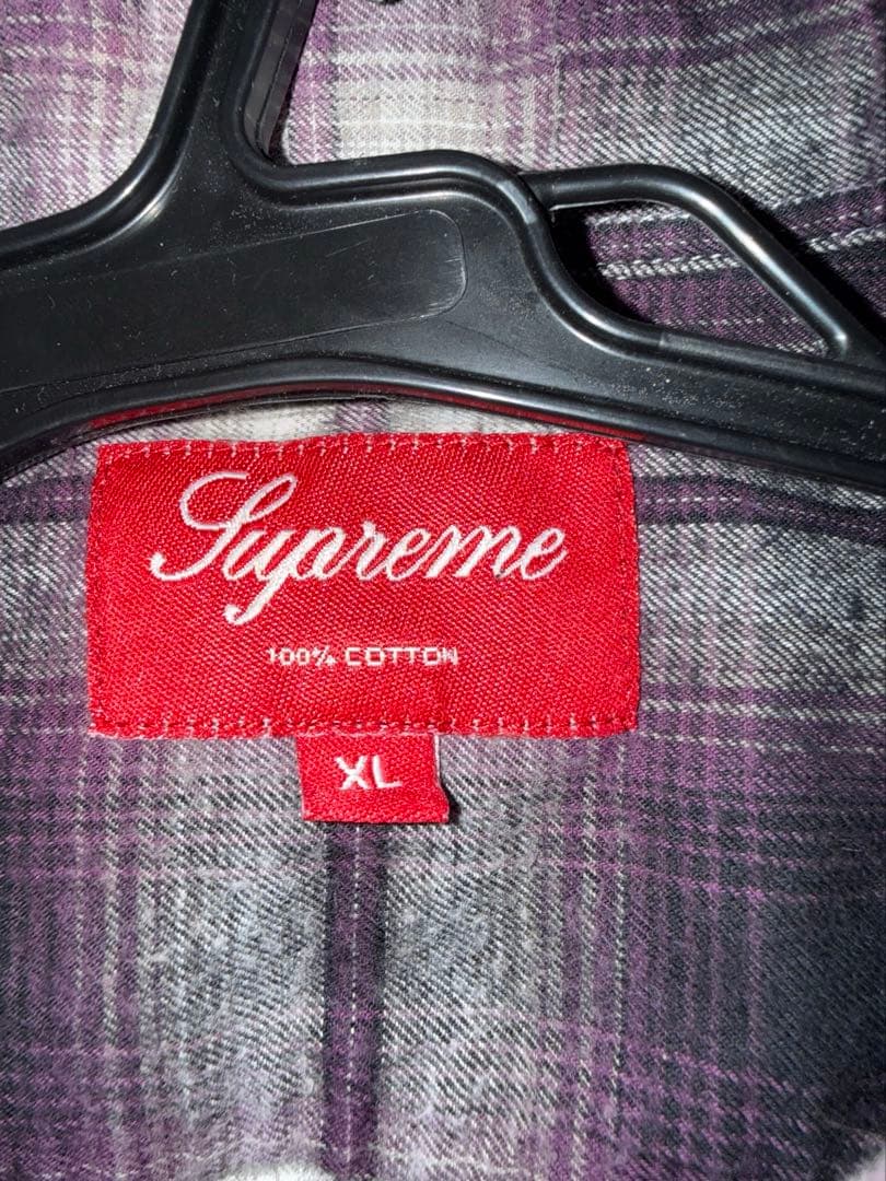 SupremeオンブレチェックシャツXL