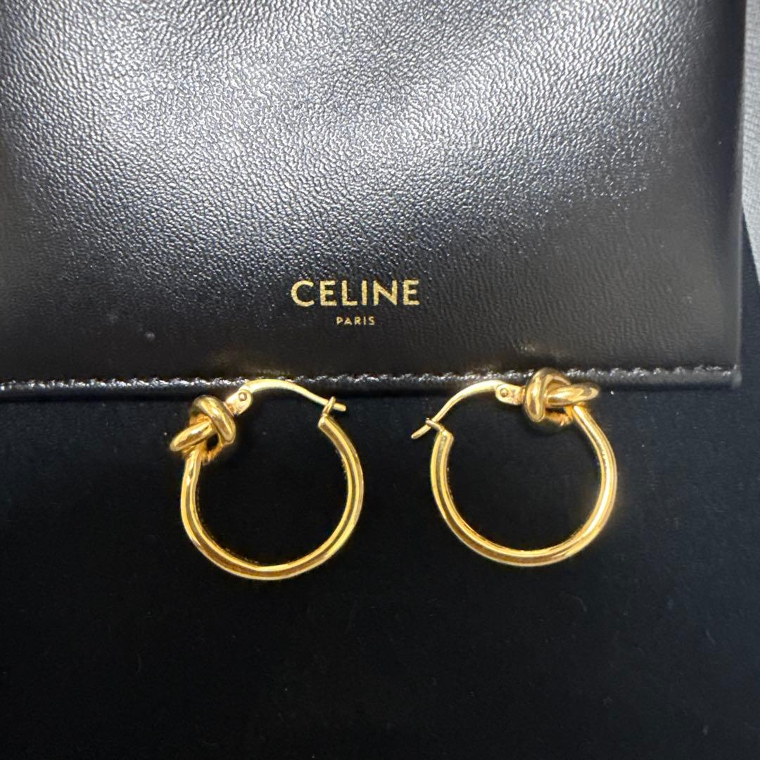 CELINE ゴールドピアス