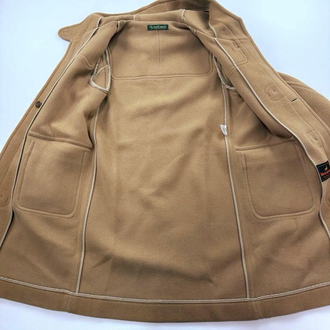 ニューヨーカー ムーアブルック ウールヘリンボーン ダッフルコート ベージュ