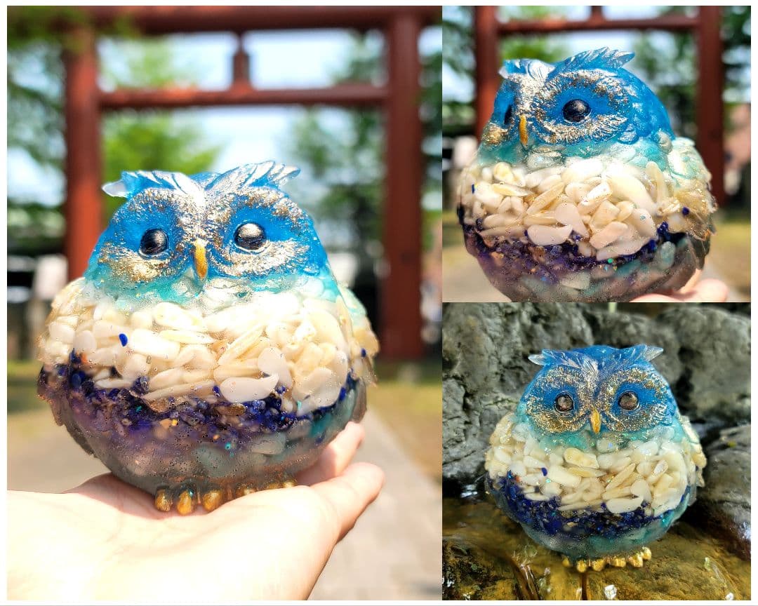 危険回避★身を守る輝くフクロウオルゴナイト