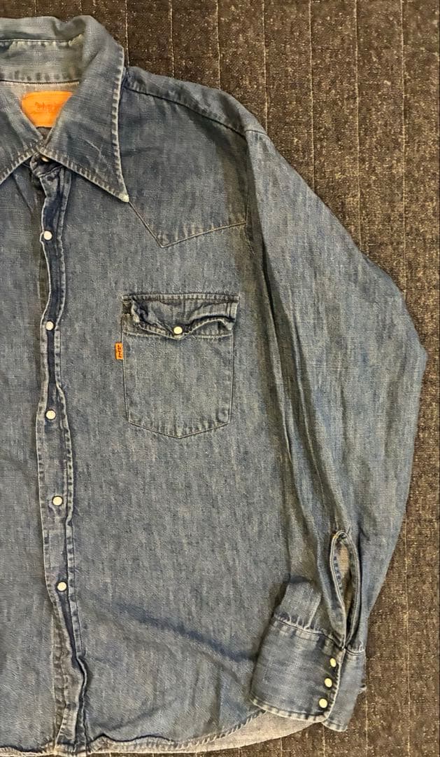 70s リーバイス Levi's ダンガリー デニムシャ USA製　XL