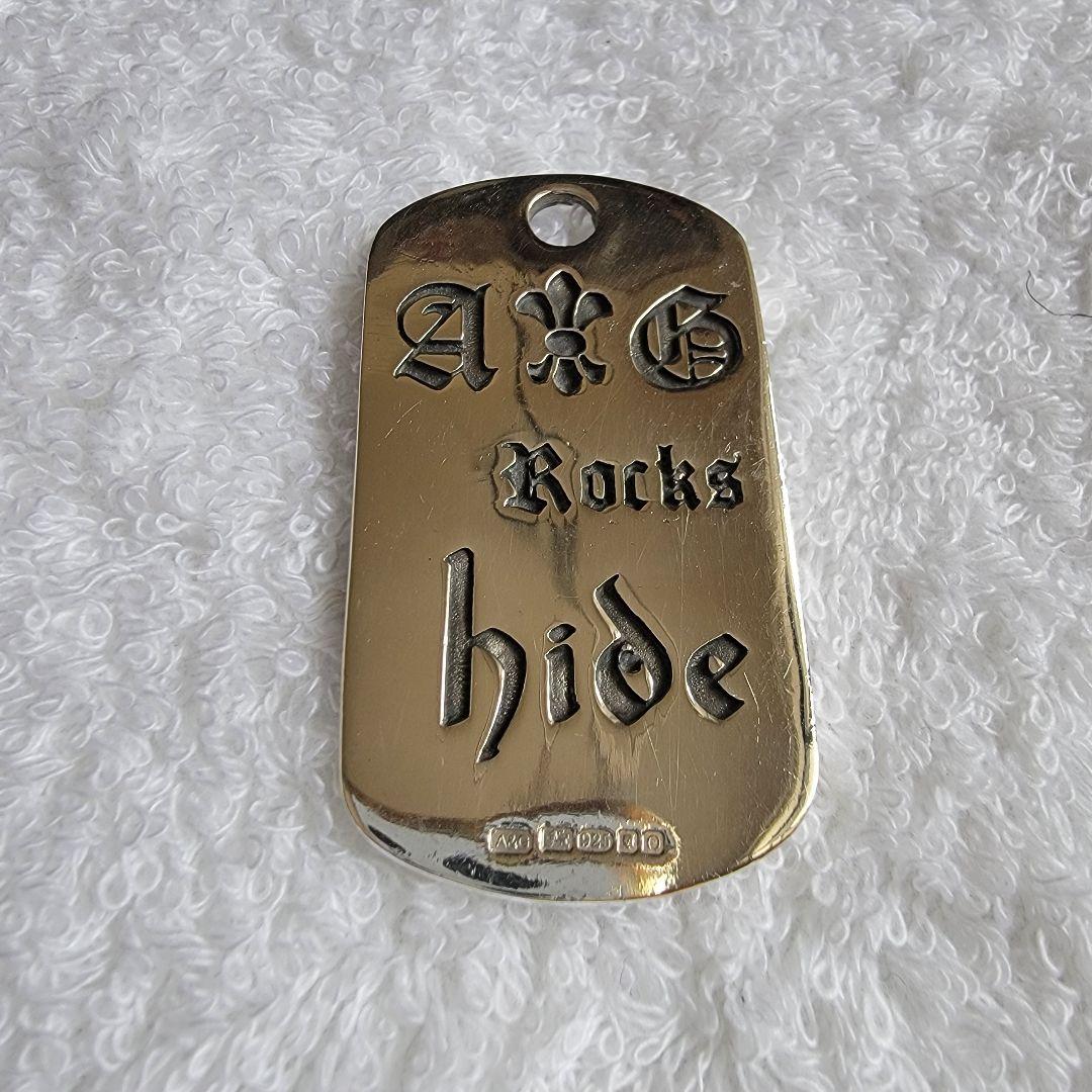 Hide + A&G 長方形 ペンダントトップ シルバー925