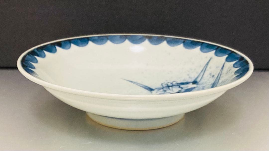 佐藤走波（六代）五寸皿　染付　あやめ文　鉢　5客