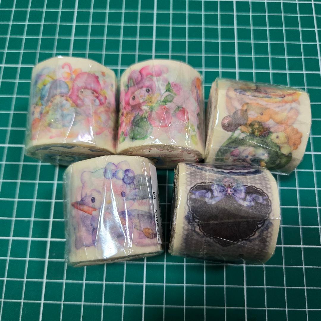 海外作家様マスキングテープ5個セット 【新品未使用未開封品】❤️限定1セット❤️
