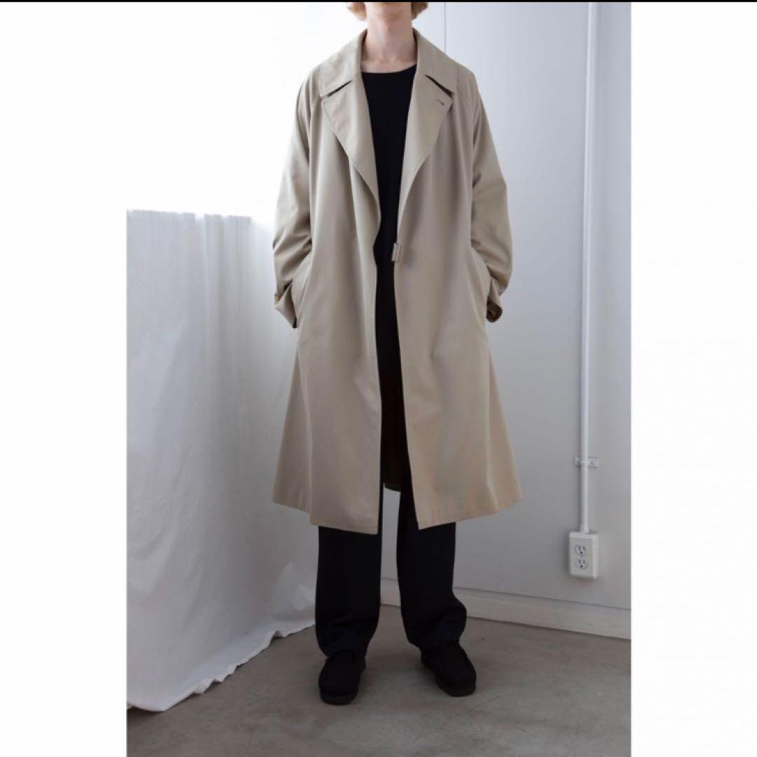 【状態良好】comoli タイロッケンコート サイズ2 一枚袖