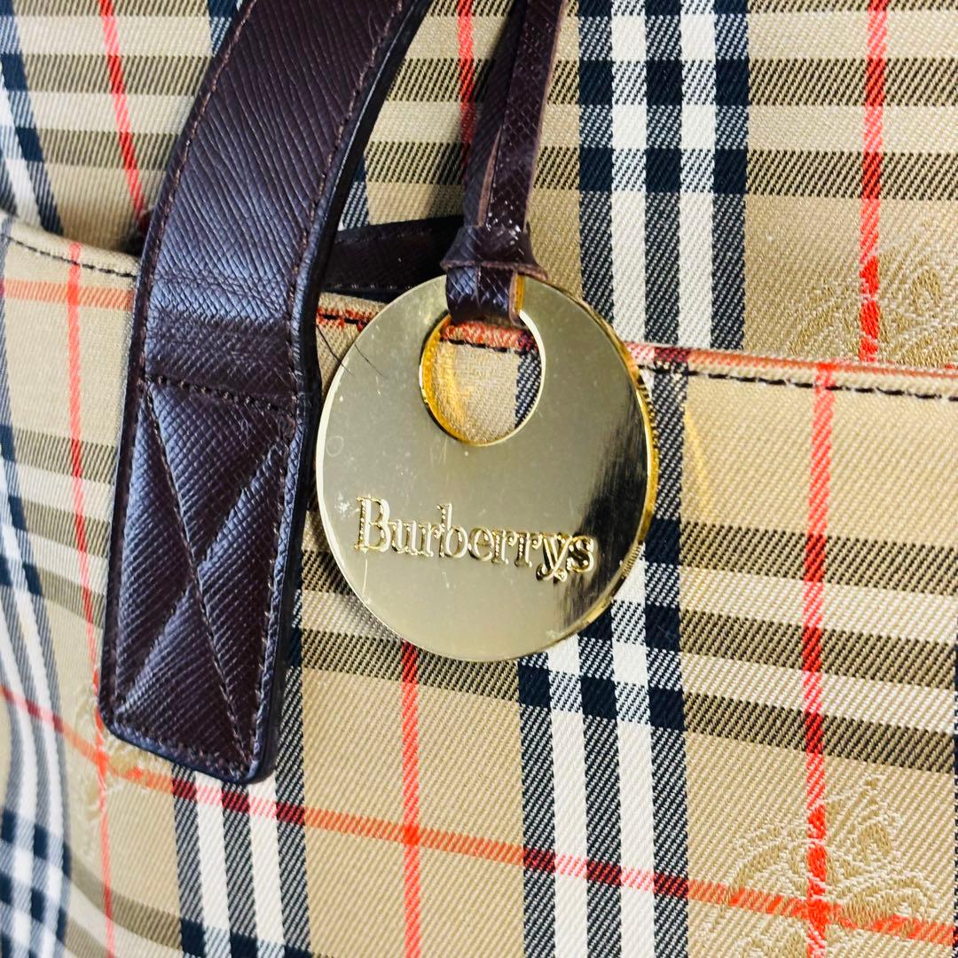 Burberry ヴィンテージ トートバッグ シャドーホース ノヴァチェック