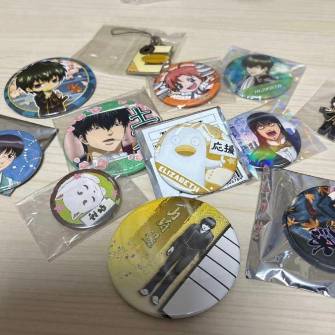 銀魂カード類、缶バッジセット