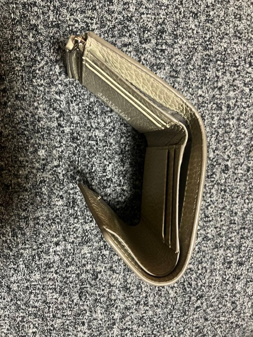 Maison Margiela 皮　三つ折り財布　ベージュ